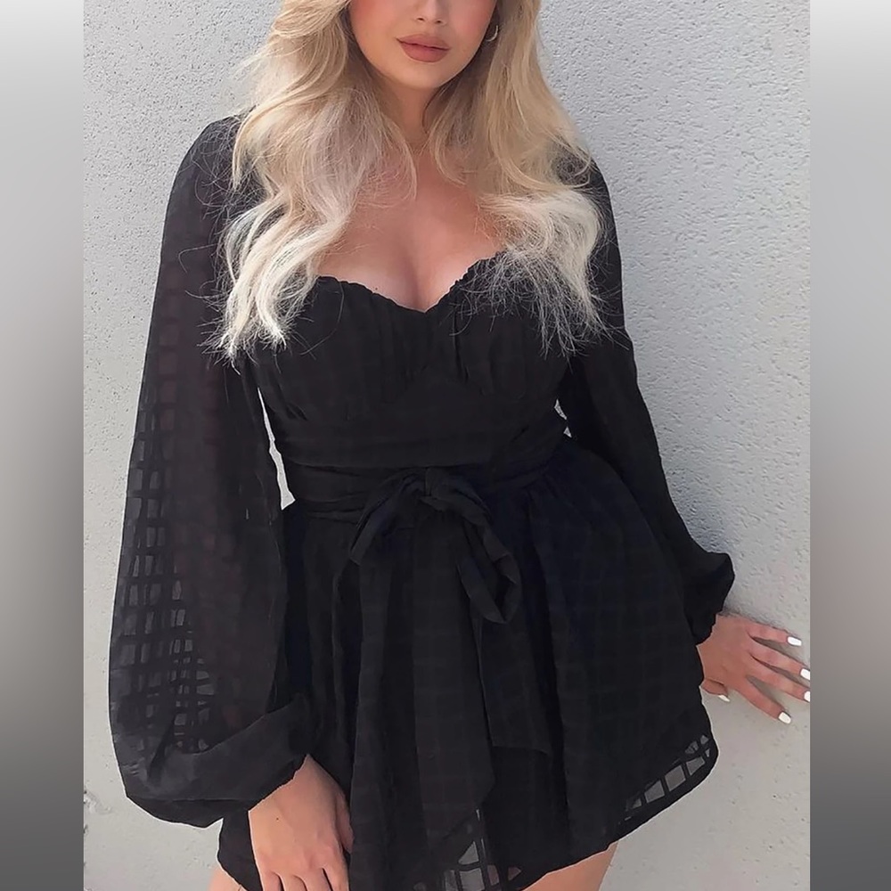 Plaid romper - Picture 3 of 4
